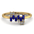Baguette And Round Sapphire Band - Daniela No. 13 image 1