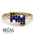 Baguette And Round Sapphire Band - Daniela No. 43 image 10