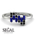 Baguette And Round Sapphire Band - Daniela No. 45 image 10