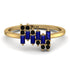 Baguette And Round Sapphire Band - Daniela No. 43 image 1