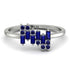 Baguette And Round Sapphire Band - Daniela No. 75 image 1