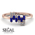 Baguette And Round Sapphire Band - Daniela No. 14 image 10