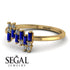 Baguette And Round Sapphire Band - Daniela No. 13 image 3