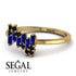 Baguette And Round Sapphire Band - Daniela No. 43 image 3