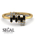 Baguette And Round Black Diamond Band - Daniela No. 7 image 10