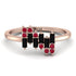 Baguette And Round Black Diamond Band - Daniela No. 53 image 1