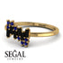 Baguette And Round Black Diamond Band - Daniela No. 67 image 3