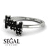 Baguette And Round Black Diamond Band - Daniela No. 39 image 3