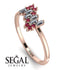 Baguette And Round Diamond Band - Daniela No. 47 image 2