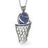 Basketball Sapphire Necklace For Men - Kyle No. 15 image 2