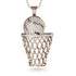 Basketball Diamond Necklace For Men - Kyle No. 2 image 1