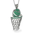Basketball Emerald Necklace For Men - Kyle No. 6 image 2