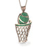 Basketball Emerald Necklace For Men - Kyle No. 5 image 2