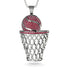 Basketball Ruby Necklace For Men - Kyle No. 12 image 1