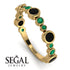 Bezel Black Diamond Eternity Band - Valeria No. 22 image 10