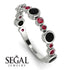 Bezel Black Diamond Eternity Band - Valeria No. 54 image 10
