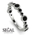 Bezel Black Diamond Eternity Band - Valeria No. 39 image 10