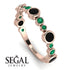 Bezel Black Diamond Eternity Band - Valeria No. 23 image 10