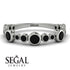 Bezel Black Diamond Eternity Band - Valeria No. 39 image 2