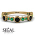 Bezel Black Diamond Eternity Band - Valeria No. 22 image 2