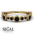 Bezel Black Diamond Eternity Band - Valeria No. 37 image 2