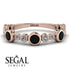 Bezel Black Diamond Eternity Band - Valeria No. 8 image 2