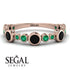 Bezel Black Diamond Eternity Band - Valeria No. 23 image 2