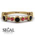 Bezel Black Diamond Eternity Band - Valeria No. 52 image 2