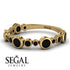 Bezel Black Diamond Eternity Band - Valeria No. 37 image 3