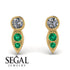 Bezel Diamond Earrings In Pear Shaped - Aniya No. 16 image 9