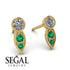 Bezel Diamond Earrings In Pear Shaped - Aniya No. 16 image 2