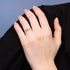 Bezel Symmetrical Black Diamond Ring - Ivy No. 69 image 8