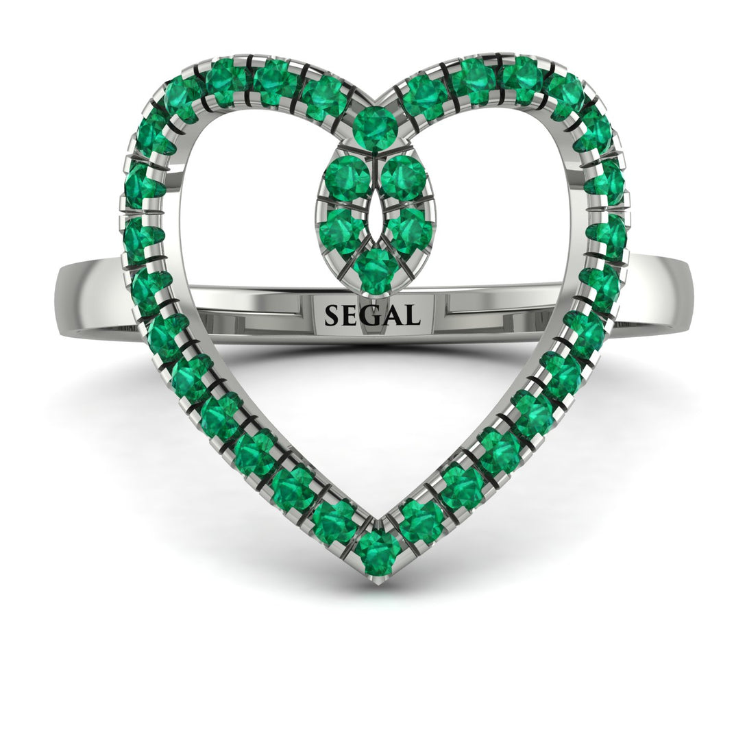 Big Heart Emerald Ring - Ada No. 6