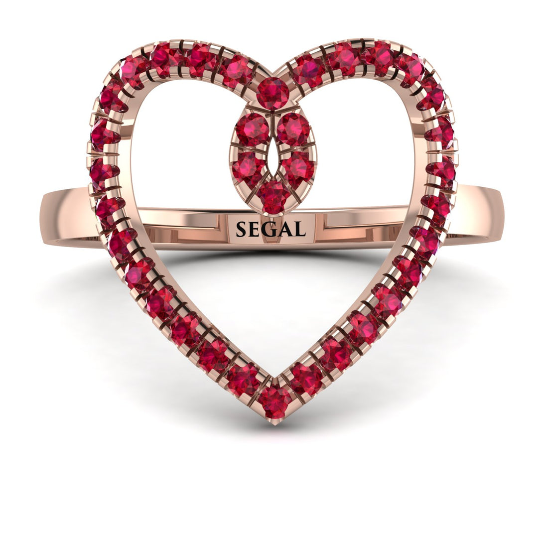 Big Heart Ruby Ring - Ada No. 11