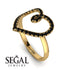 Big Heart Black Diamond Ring - Ada No. 7 image 2