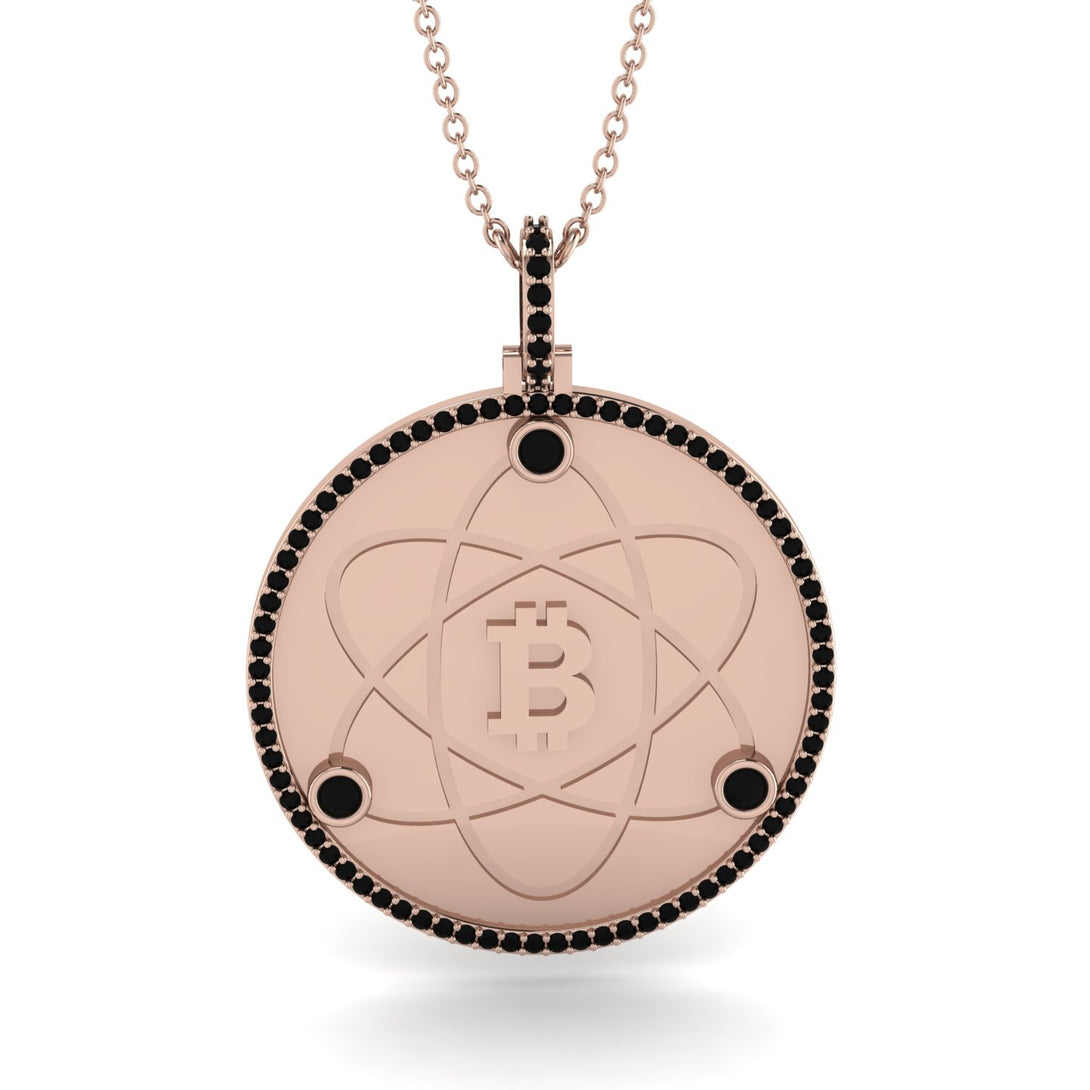 Bitcoin Black Diamond Atom Necklace - Kingston No. 23