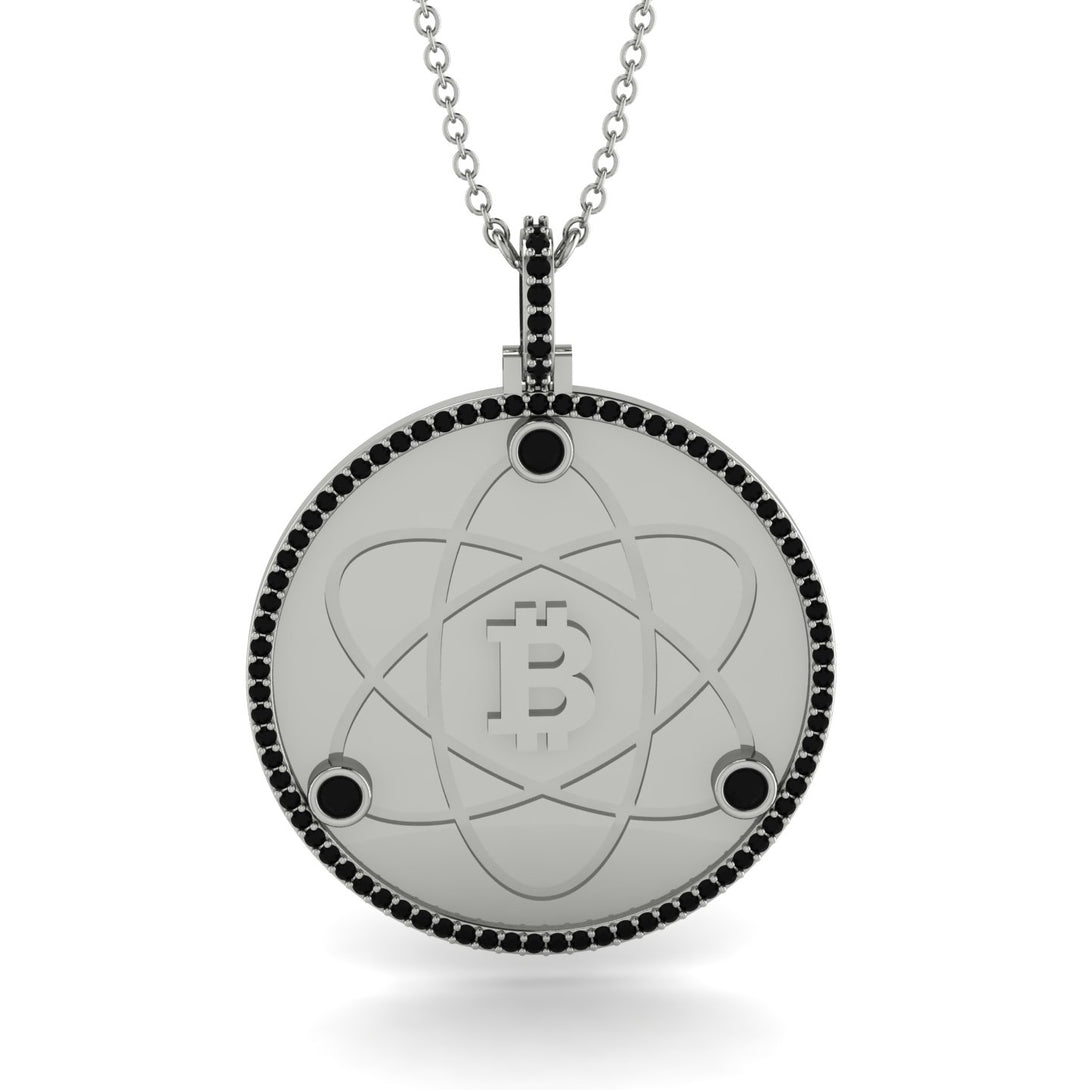 Bitcoin Black Diamond Atom Necklace - Kingston No. 27