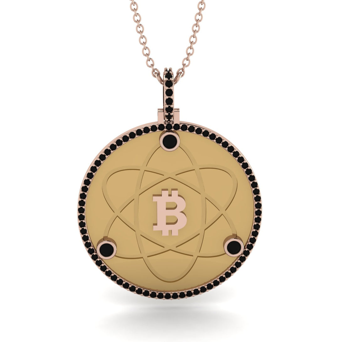 Bitcoin Black Diamond Atom Necklace - Kingston No. 20