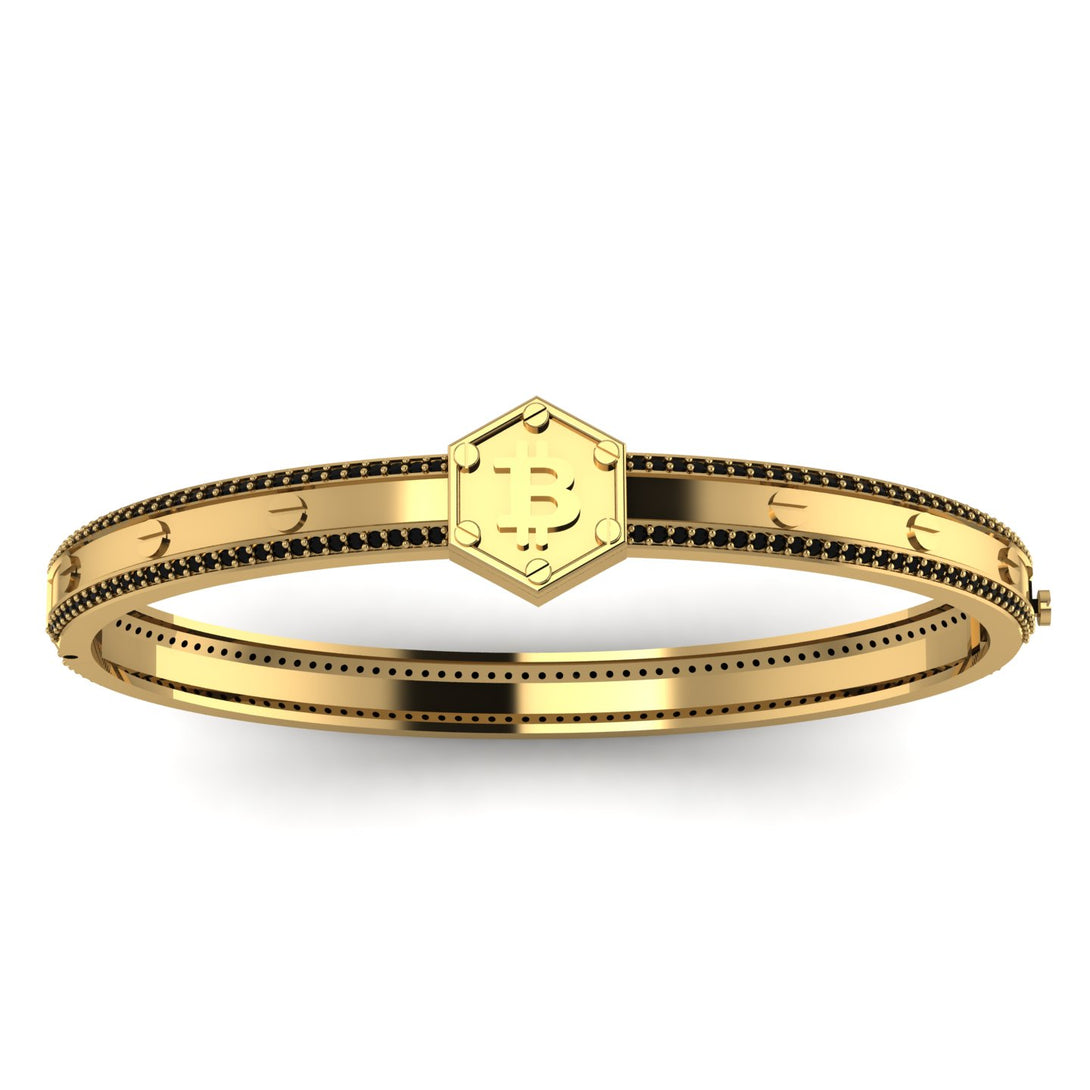 Bitcoin Black Diamond Bracelet - Wesley No. 19