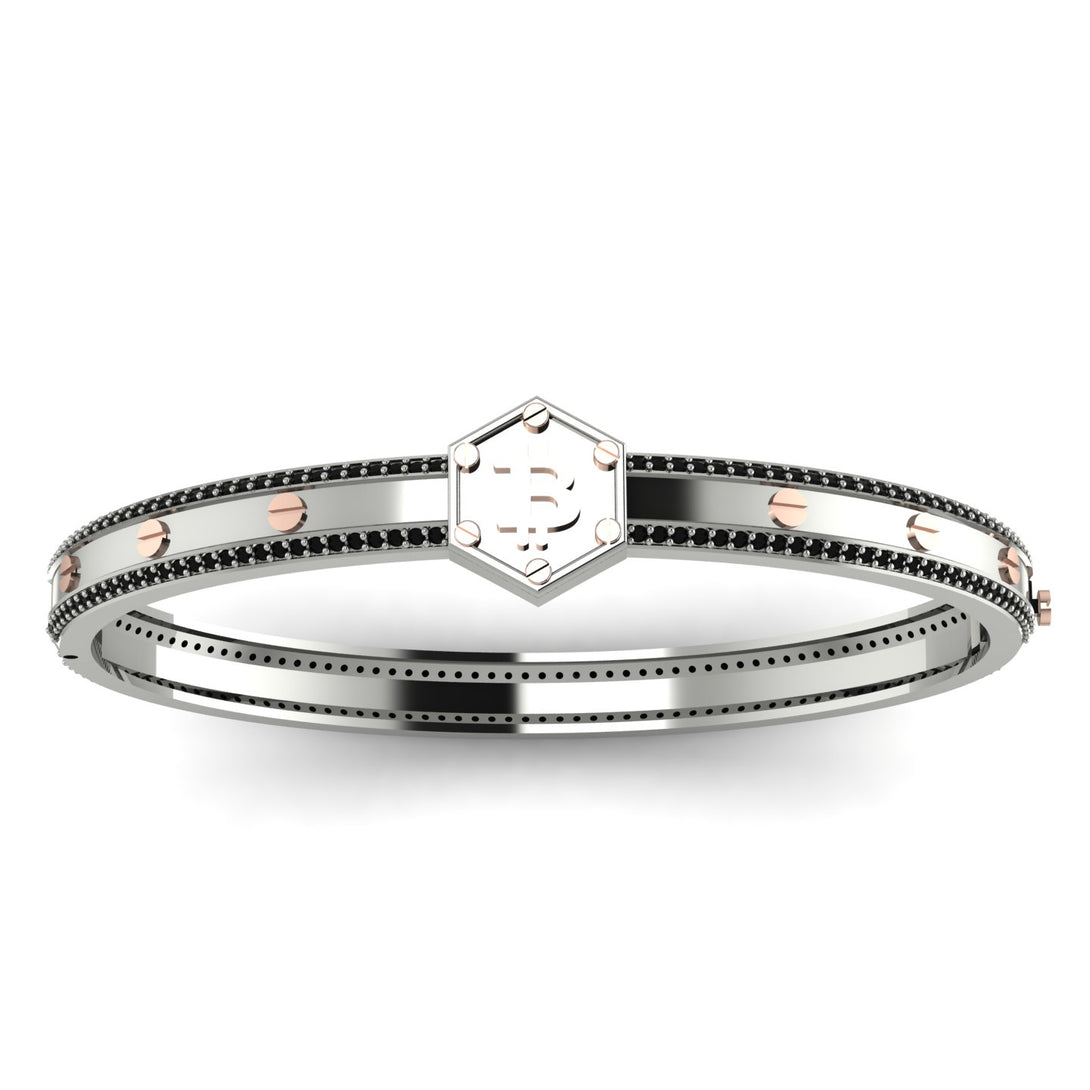 Bitcoin Black Diamond Bracelet - Wesley No. 24