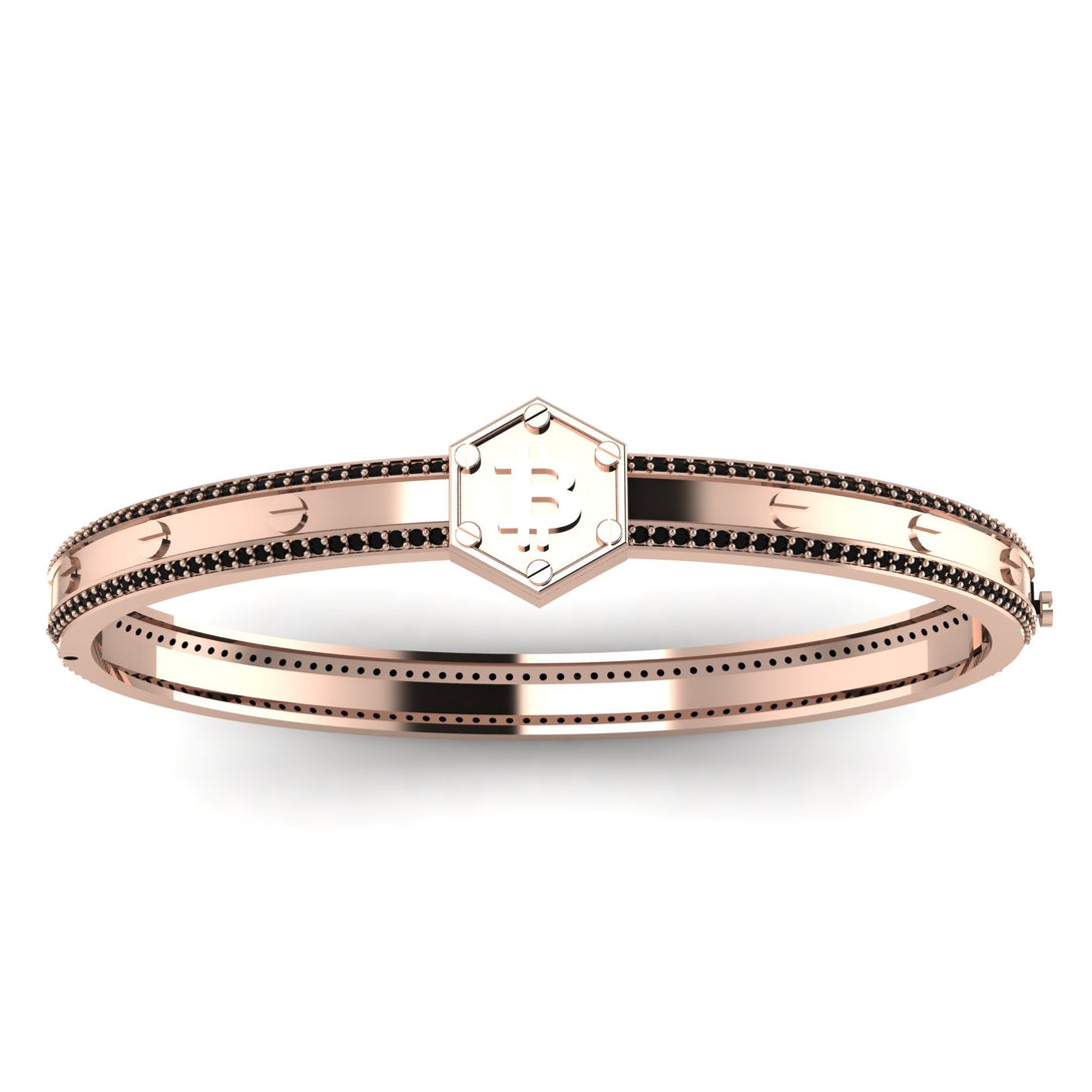 Bitcoin Black Diamond Bracelet - Wesley No. 23