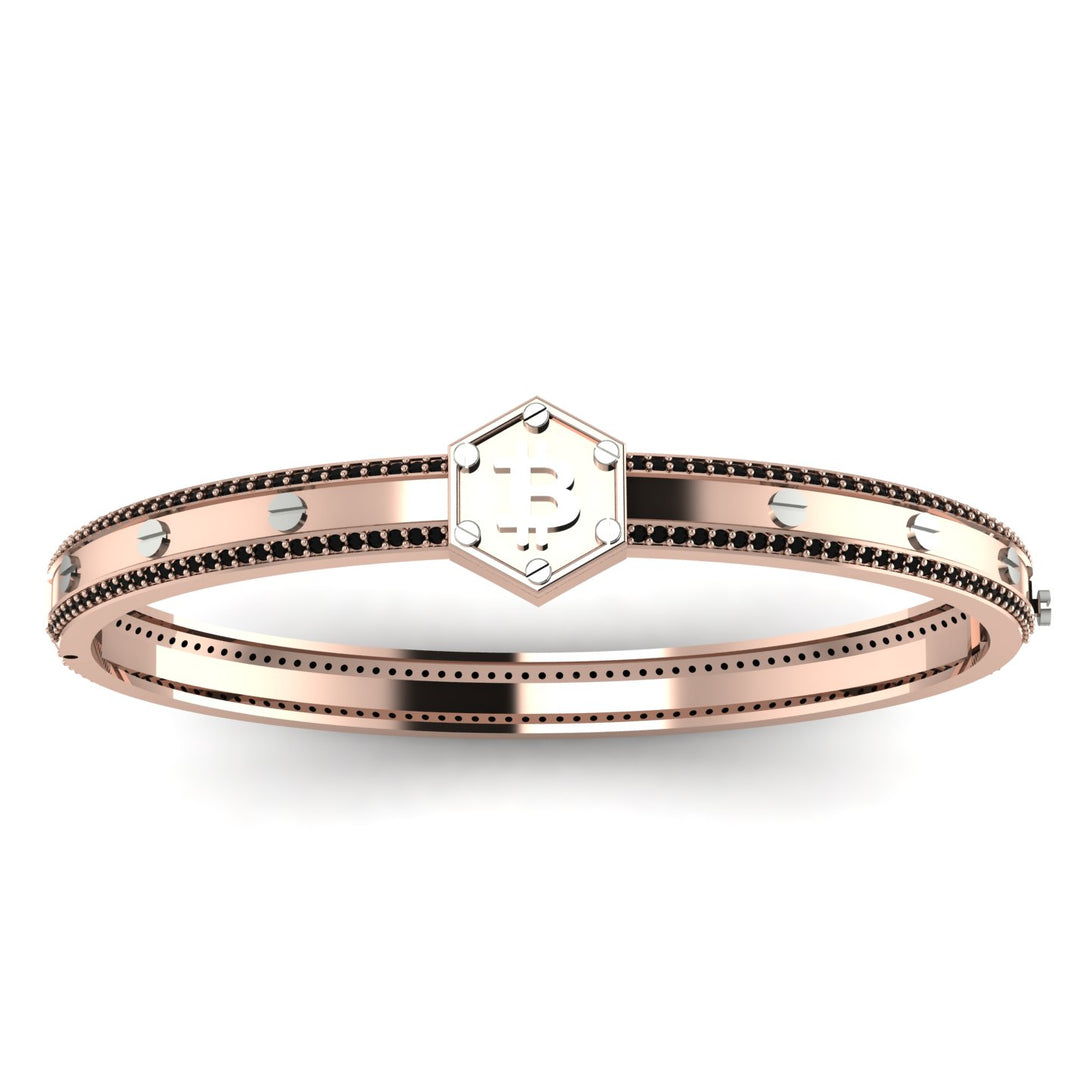 Bitcoin Black Diamond Bracelet - Wesley No. 26