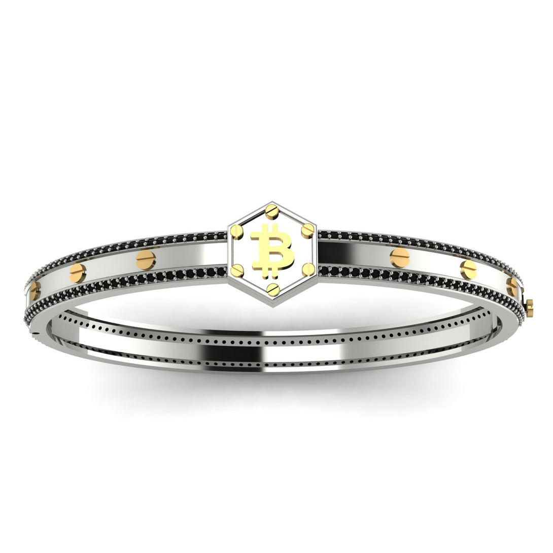 Bitcoin Black Diamond Bracelet - Wesley No. 21