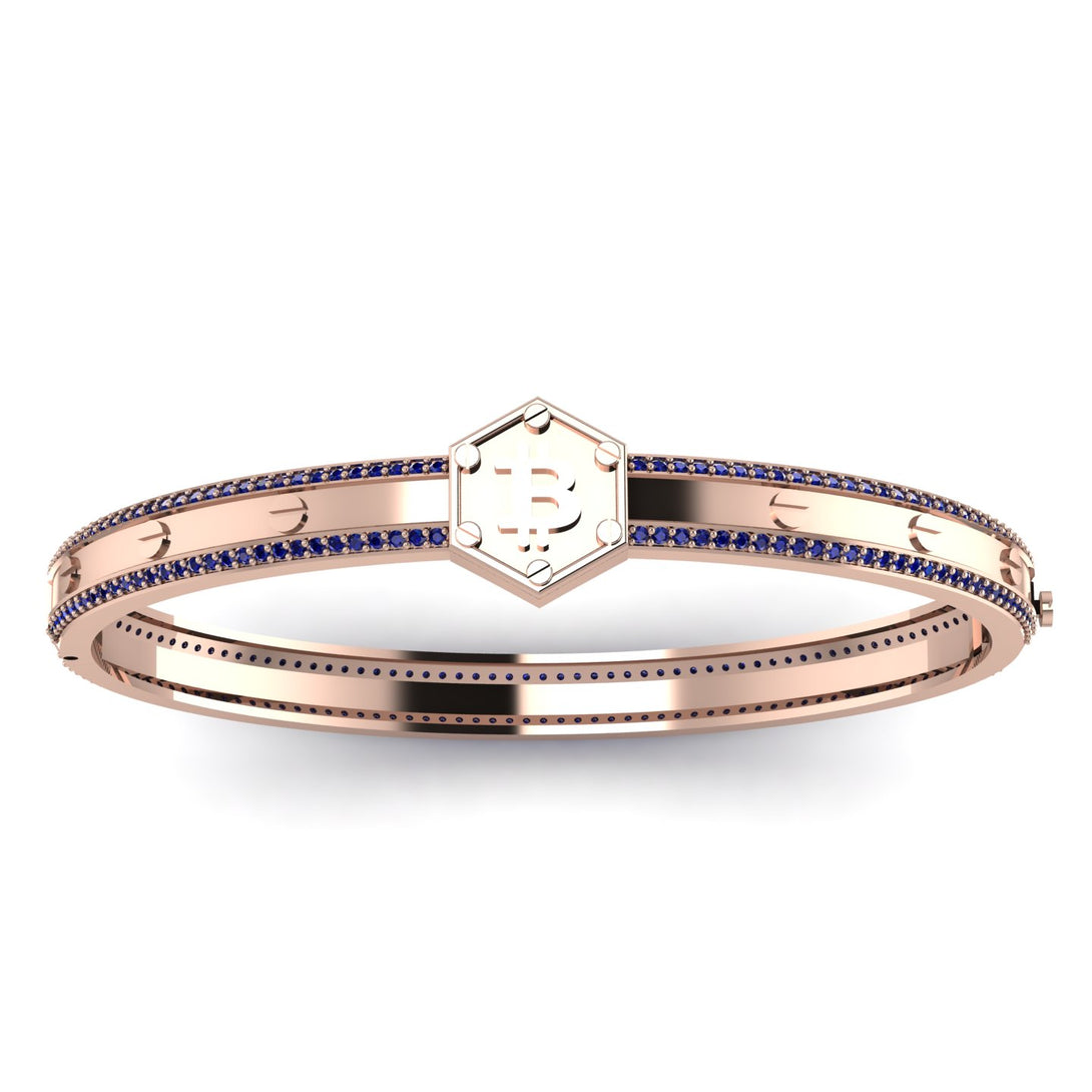 Bitcoin Sapphire Bracelet - Wesley No. 41