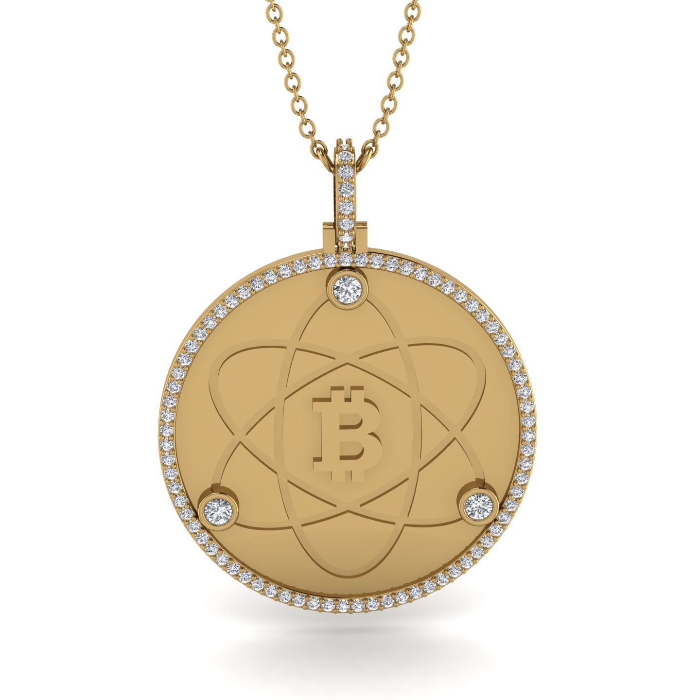 Bitcoin Diamond Atom Necklace - Kingston No. 1 – Segal Jewelry