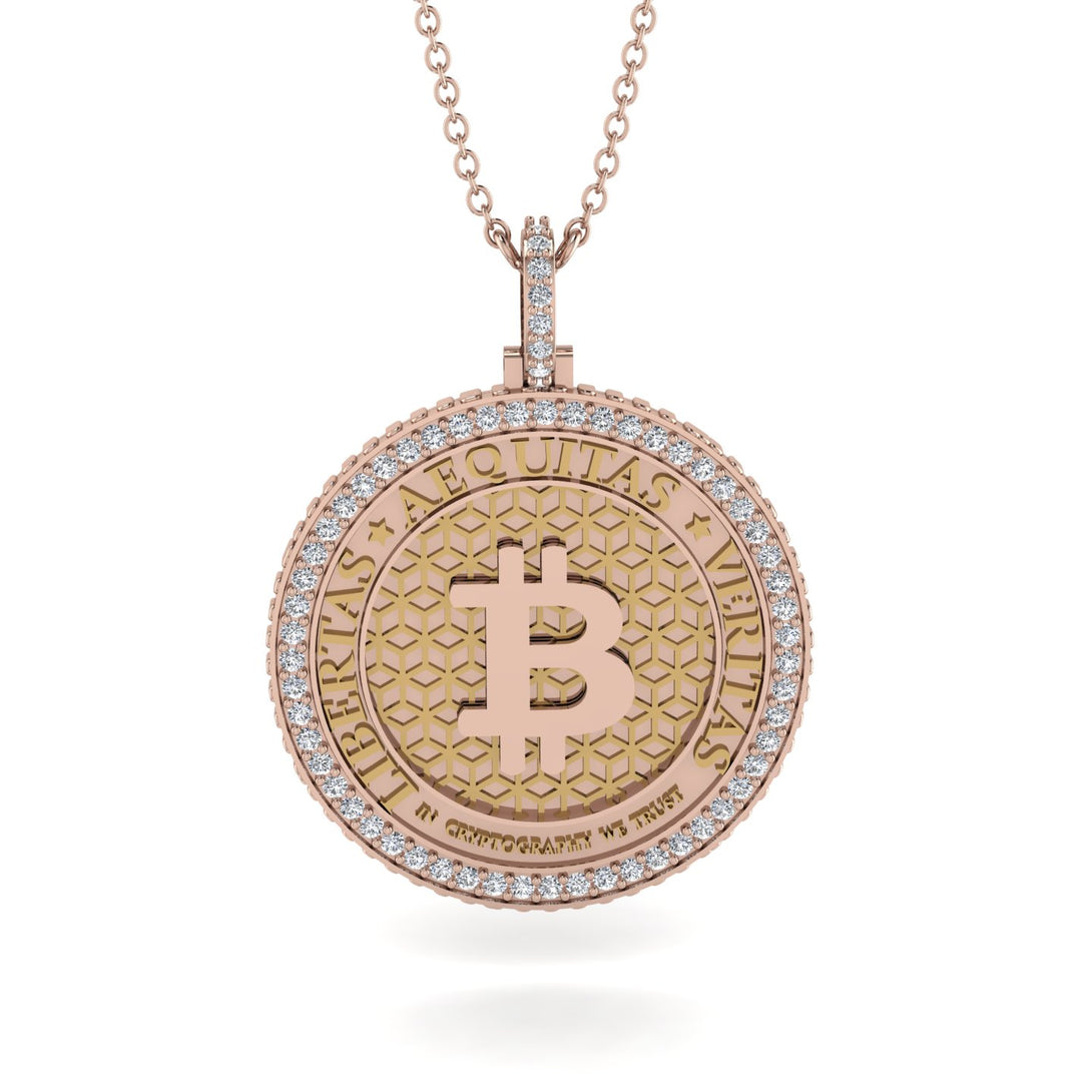 Bitcoin Diamond Necklace - Cooper No. 2
