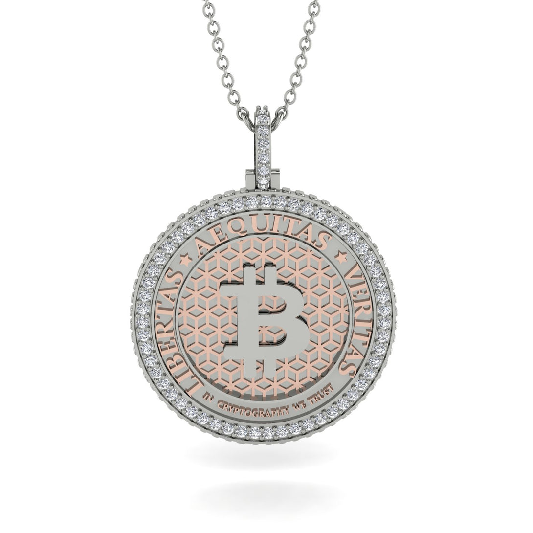 Bitcoin Diamond Necklace - Cooper No. 6