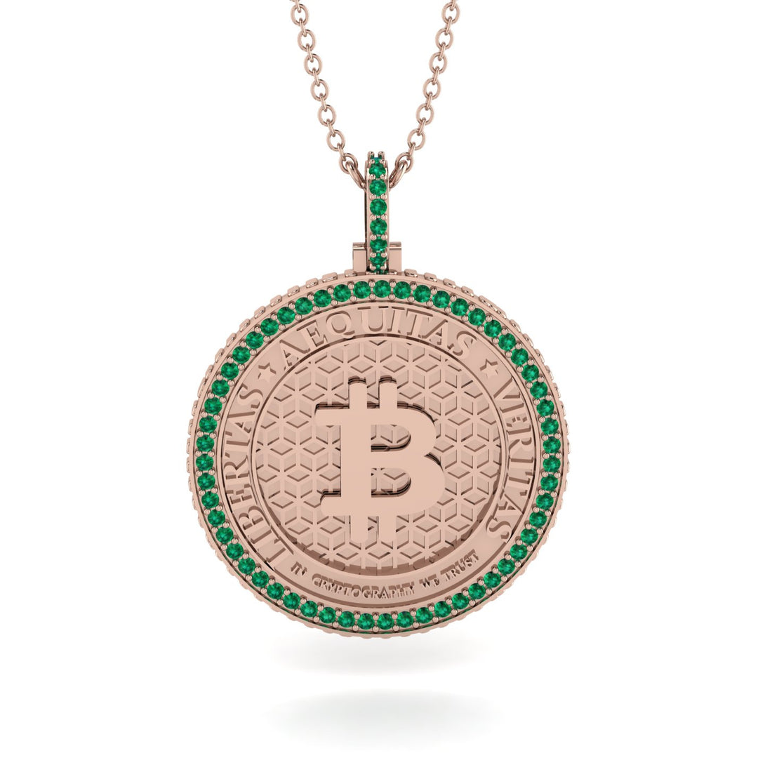 Bitcoin Emerald Necklace - Cooper No. 14