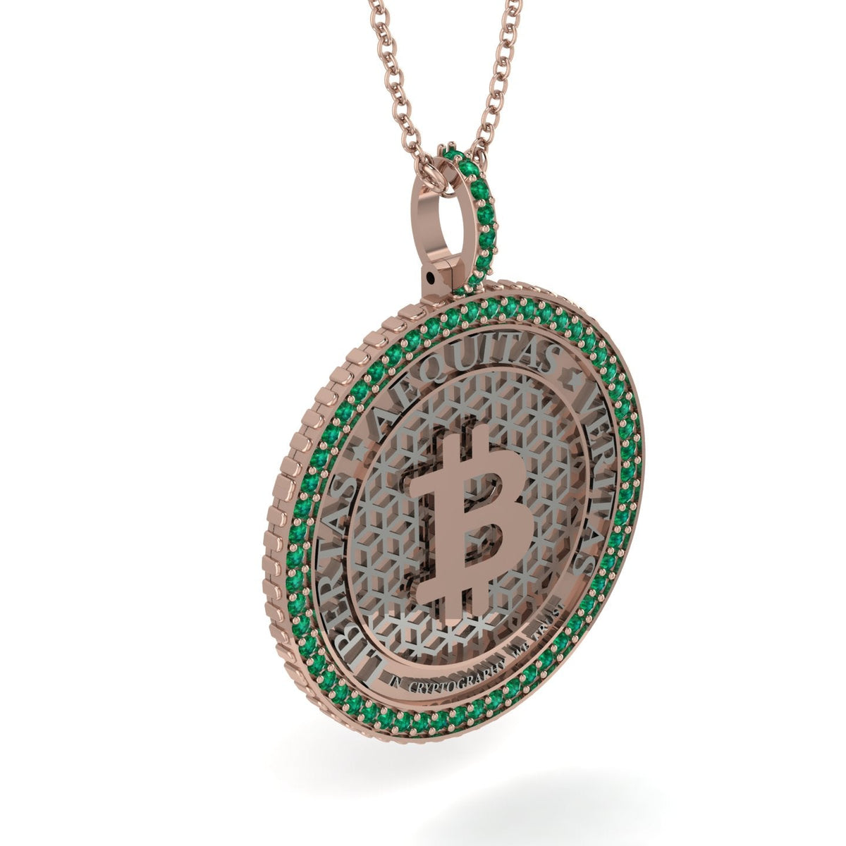 Bitcoin Emerald Necklace - Cooper No. 17