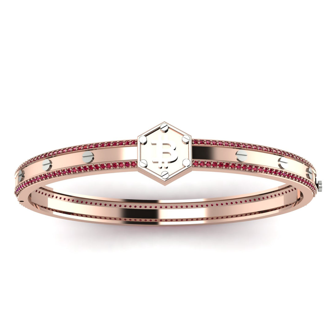 Bitcoin Ruby Bracelet - Wesley No. 35
